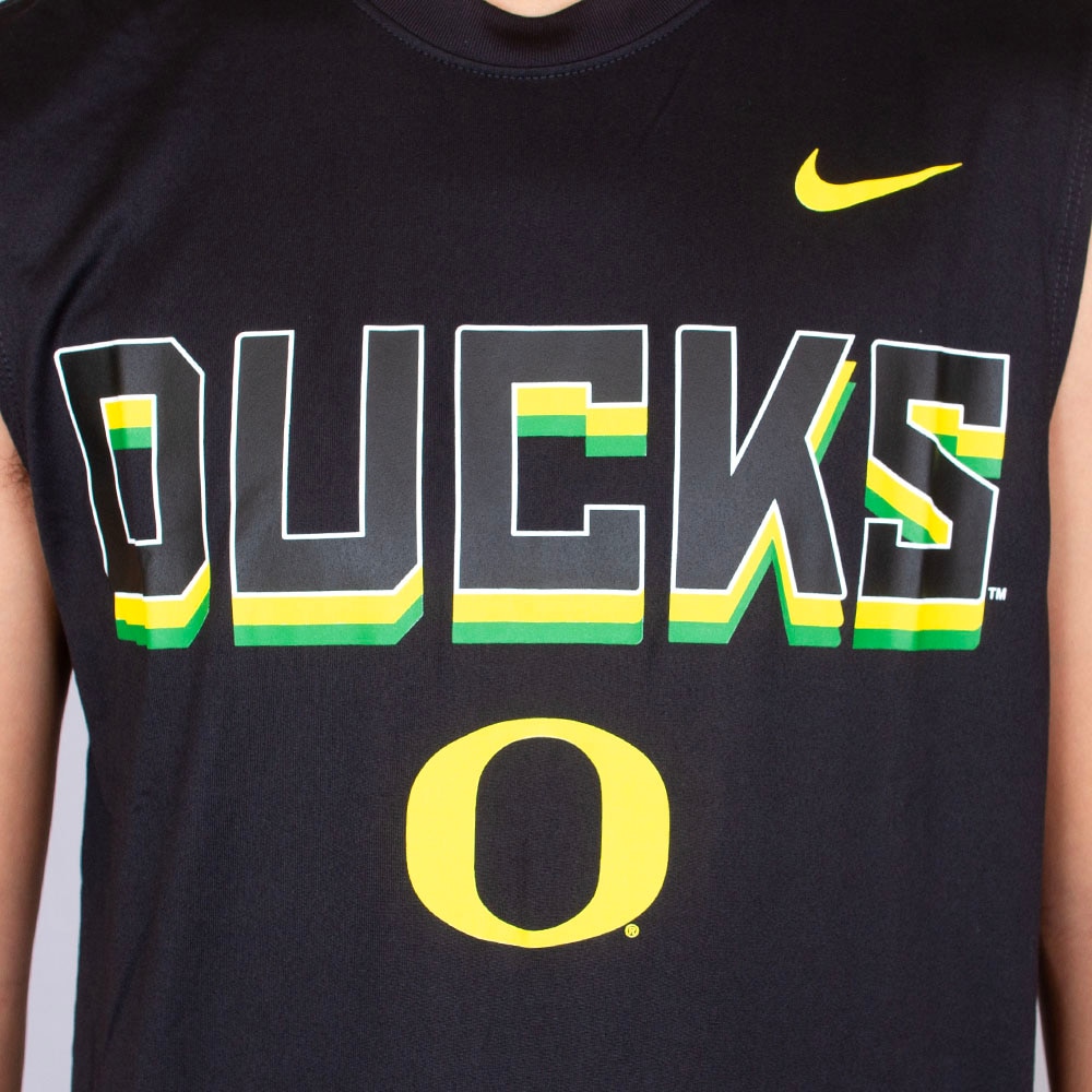 Classic Oregon O, Nike, Black, Sleeveless, Performance/Dri-FIT, Men, Legend, Tonal, Tank-top, 886735